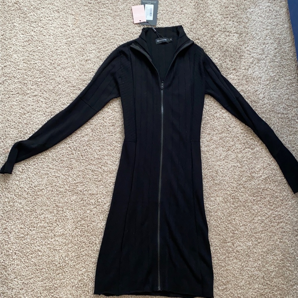 Pretty little thing black mini dress